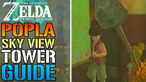 Zelda: Tears Of The Kingdom "Popla Skyview Tower" How To ...