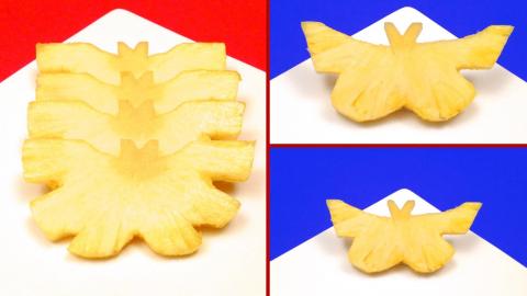 How to Make Yummy Butterflies with a Pineapple