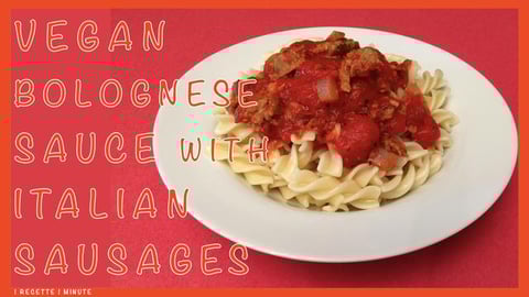 Vegan Bolognese Sauce with Italian Sausages for Pasta / P...