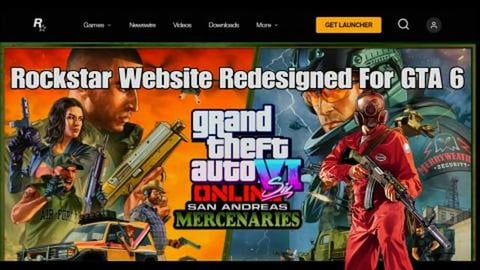 Rockstar Games Website Has Been Redesigned For The New GT...