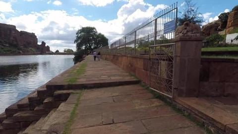 Small Temple On The Bank Of Agastya Lake | Badami