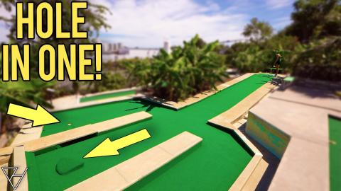 Amazing ONE OF A KIND Mini Golf Course! - Insane Hole In ...