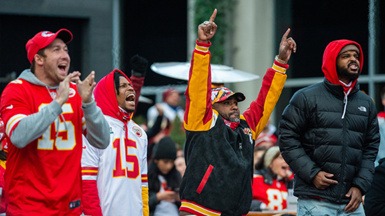 Kansas City Chiefs quarterback Chad Henne (4) wears a Crucial Catch hat  during pre-game warmups before an NFL football game against the New England  Patriots, Monday, Oct. 5, 2020, in Kansas City