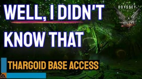 Entering Thargoid Structures without a Sensor // Well I d...