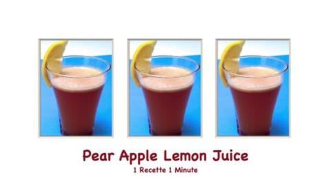 Homemade Pear Apple Lemon Juice (shorts)
