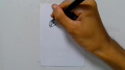 Drawing graffiti zombie grandpa santa claus shorts