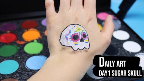 Daily Art: Day 1 Sugar Skull