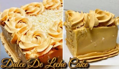 Soft & Fluffy Dulce de Leche Chiffon Cake