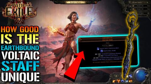 Path Of Exile 2: "Earthbound Voltaic Staff" Unique Guide!...