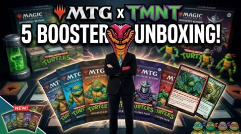 MTG Opening 5 Teenage mutant ninja turtles booster packs ...