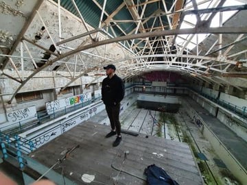 INSANE ABANDONED ARMY POOL 