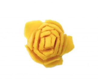 Learn How to Make an Edible Mango Rose