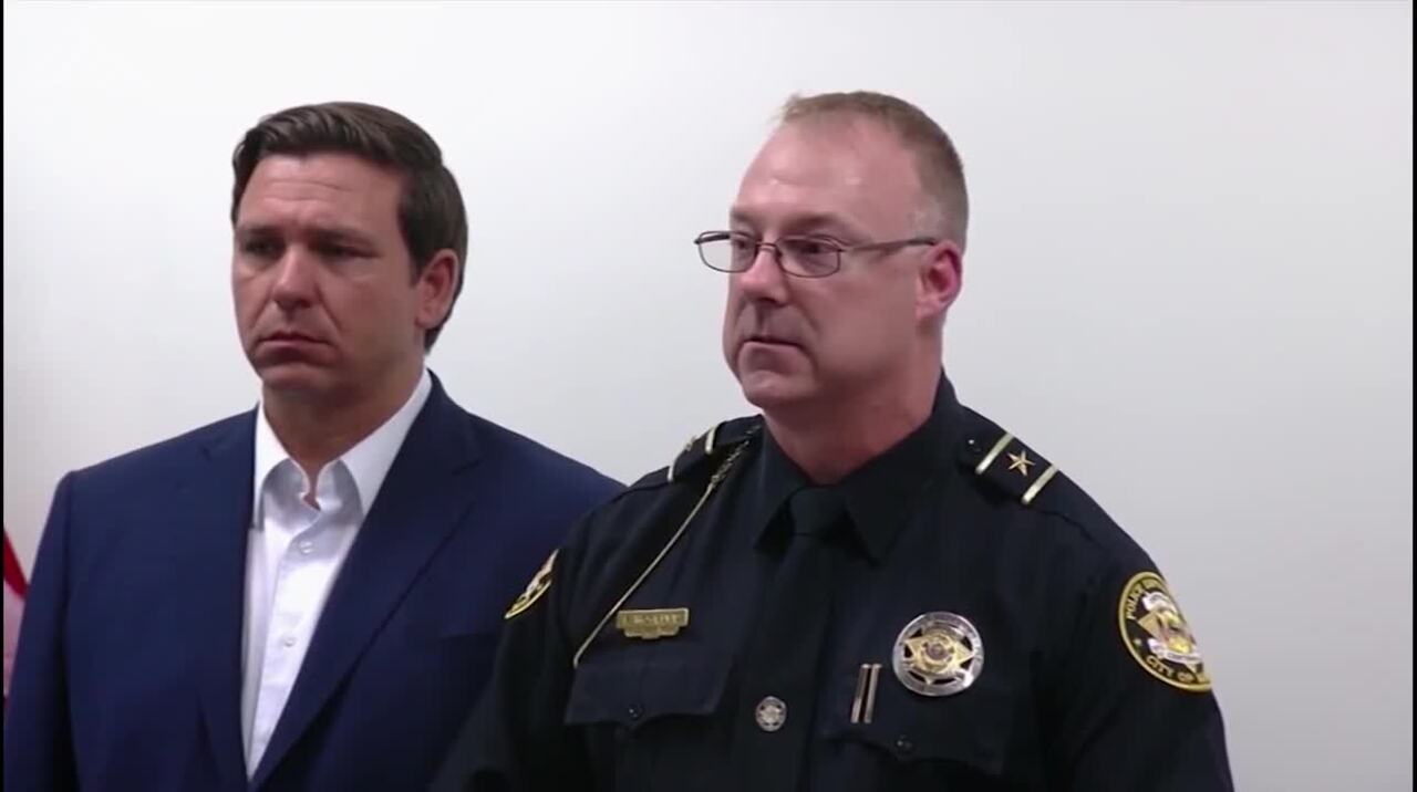 Gov. Ron DeSantis and Sebring police Chief address Florida bank ...