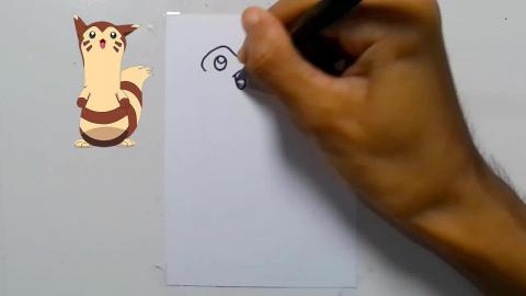Draw pokemon Furret shorts