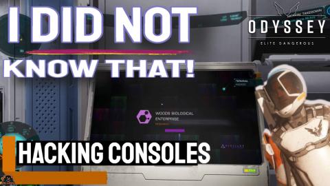Hacking Terminals Thing I didnt Know Elite Dangerous Odys...