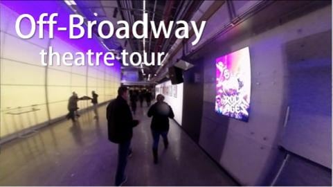 Virtual tour of New World Stages in New York (in one shot...