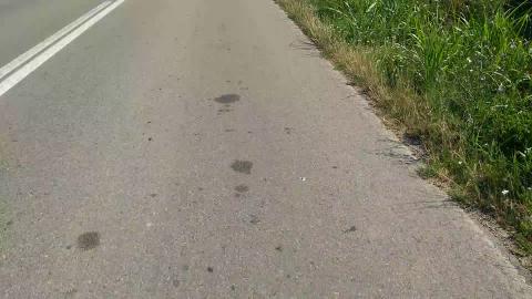 Downhill road by my bike (speed)