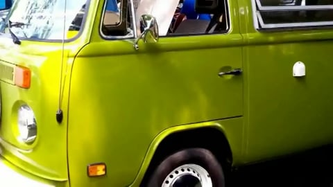 My Next Offgrid Home: The Green VW Camper Van Westfalia 