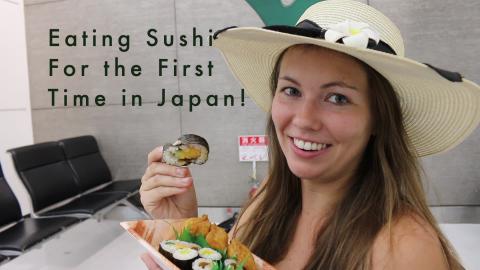 Eating Sushi for the First Time in Japan!