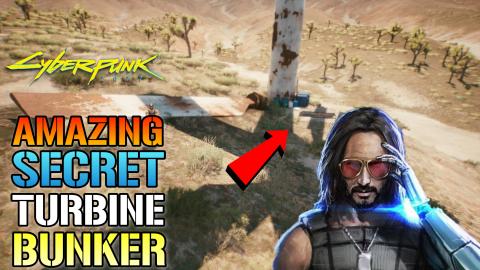 Cyberpunk 2077':  Amazing SECRET Turbine BUNKER! Filled W...