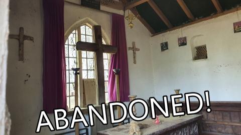 Would you dare enter this? CREEPY Abandoned chapel we fou...