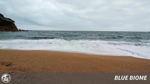 Mediterranean Evening Waves Cloudy Coast