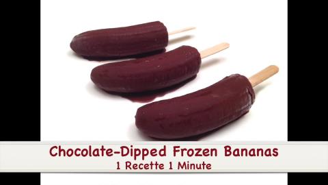 Chocolate-Dipped Frozen Bananas - 2 Yummy & Refreshing Re...