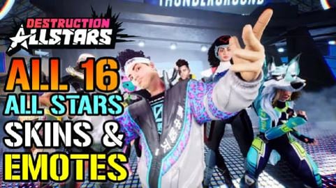 Destruction All Stars: All Emotes & Skins For All 16 All ...