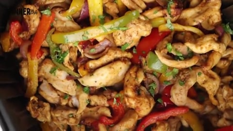 Air Fryer CHICKEN fAJITAS easy