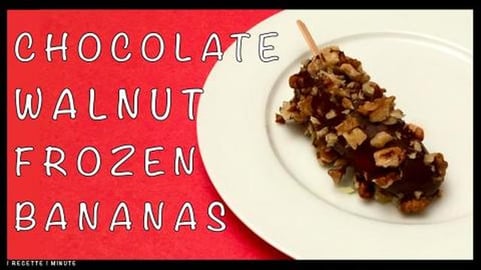 Chocolate Walnut Frozen Bananas / Easy Healthy Refreshing...