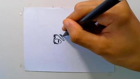 Drawing bull head mascot graffiti shorts