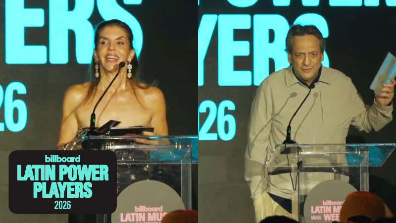 billboard.com - Stefanie Tanaka - Leila Cobo Presents Regional Mexican Airplay Label of the Year to Universal Music Latin's Angel Kaminsky | Latin Music Power Players 2026