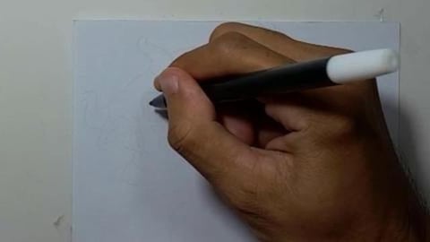 Drawing Graffiti angry bull cartoon characterr