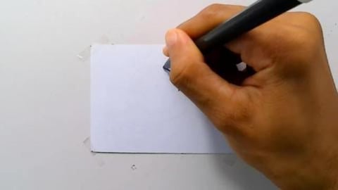 Draw cute catching moon cartoon