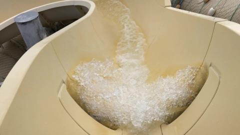 Pelican Plunge water slide at Castaway Cay