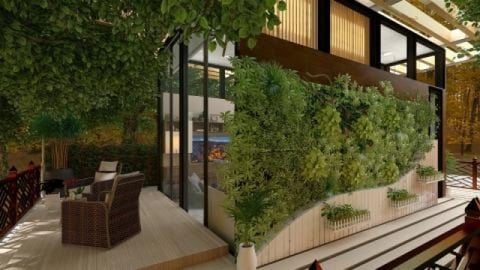 32 Sqm. Charming Cozy Minimalist Tiny Home with Wall Exte...