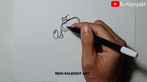 Drawing Graffiti teddy bear character