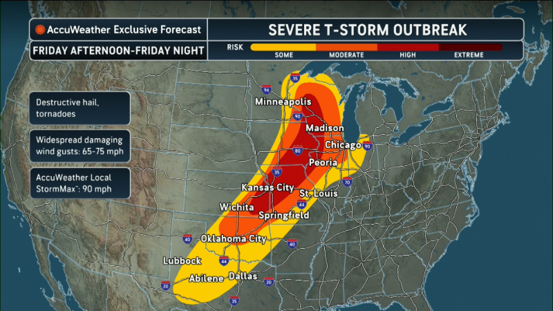 Forecasters warn of dangerous severe weather outbreak in the Midwest ...