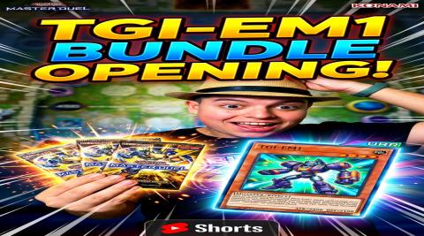 YuGiOh Master duel opening TGI EM1 Card Pack Bundle! 9:16...
