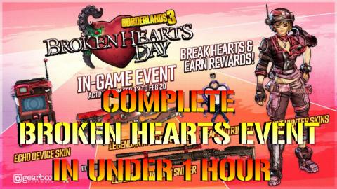 Borderlands 3: FASTEST WAY! To Complete BROKEN HEARTS DAY...