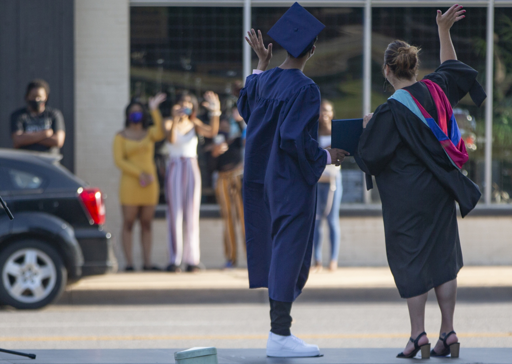 Wichita East High drive through graduation The Wichita Eagle