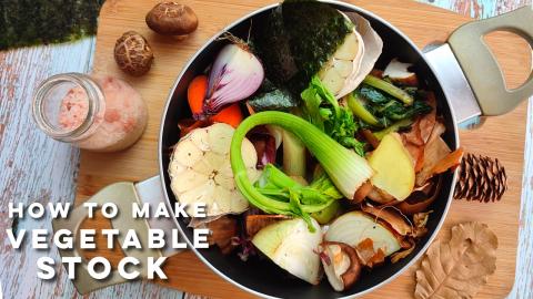 How to make Vegetable Broth | Easy homemade Veggie Stock