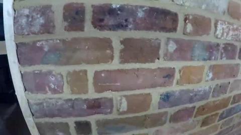 How I layed a brick wall with recycled bricks!