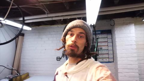 it was a cold day for a bike ride