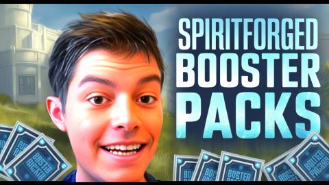 League of Legends Riftbound opening 5 Spiritforged booste...