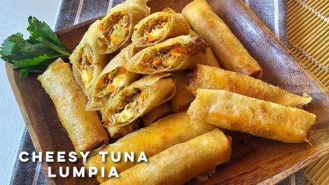 Cheesy Tuna Spring Roll Recipe | Tuna Cheese Lumpiang Sha...