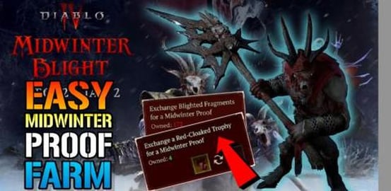Diablo 4: EASY Red Cloak Horror & Midwinter Proof Farm! M...