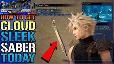 Final Fantasy 7 Rebirth - Cloud "Sleek Saber" Amazing EAR...
