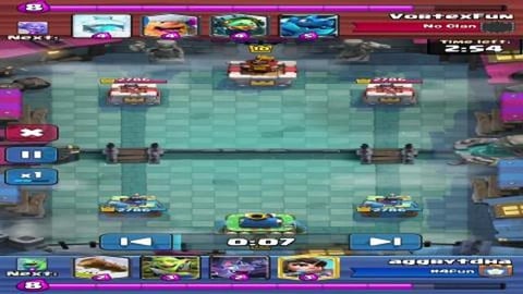 Clash Royale: 8/7 gameplay (how to use normal units)