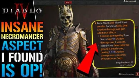 Diablo 4: INSANE Necromancer Aspect! No One Is Talking Ab...